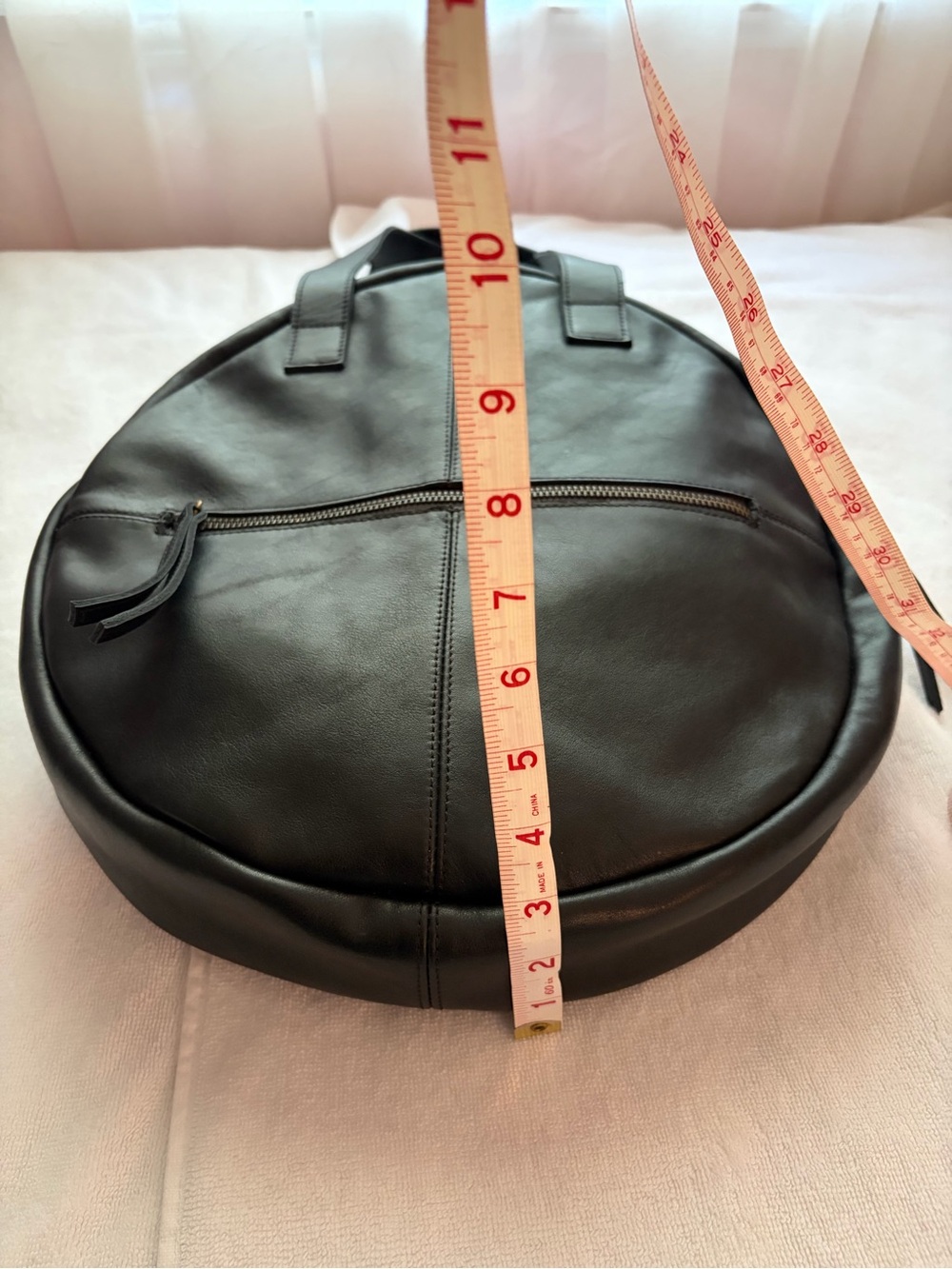Juan Jo Black leather Round Bag - Picture 9 of 10